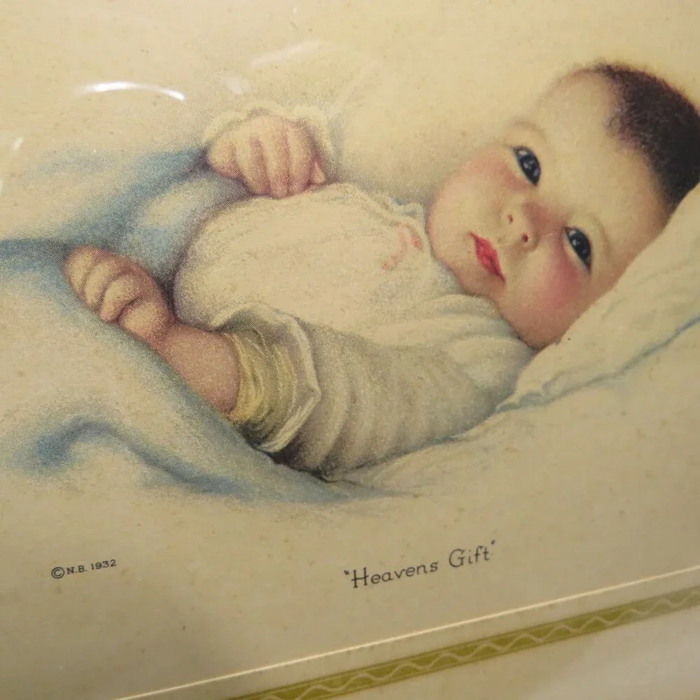 Vintage baby lithograph